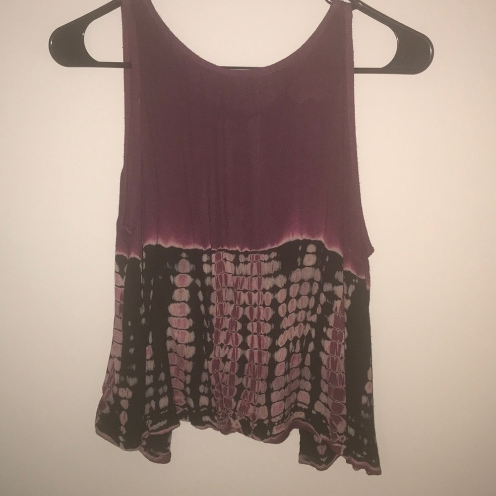 LA Hearts Maroon/black open back tank